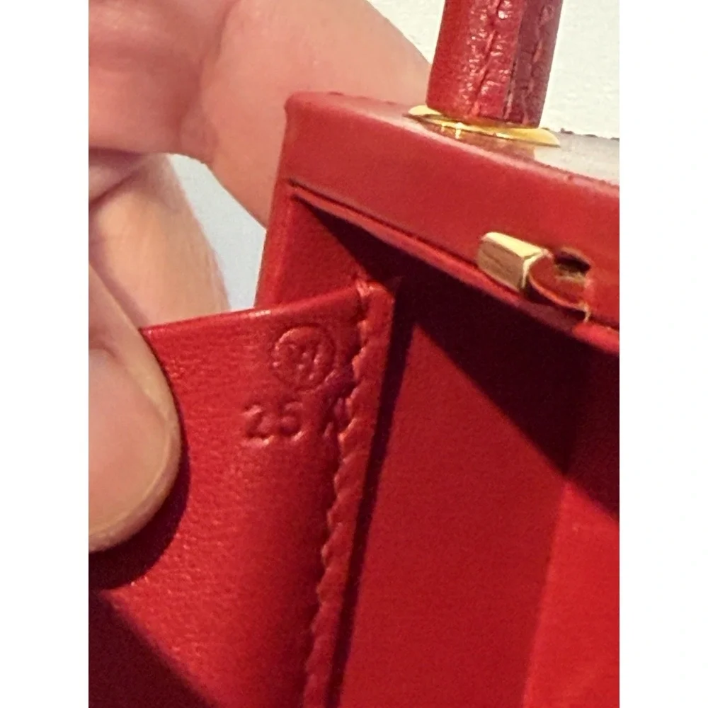 HERMES Kelly Cadena Bag Cadena Kelly Bag Cadena Bag Tote Bag Box scarf Noir ... - Picture 7 of 7